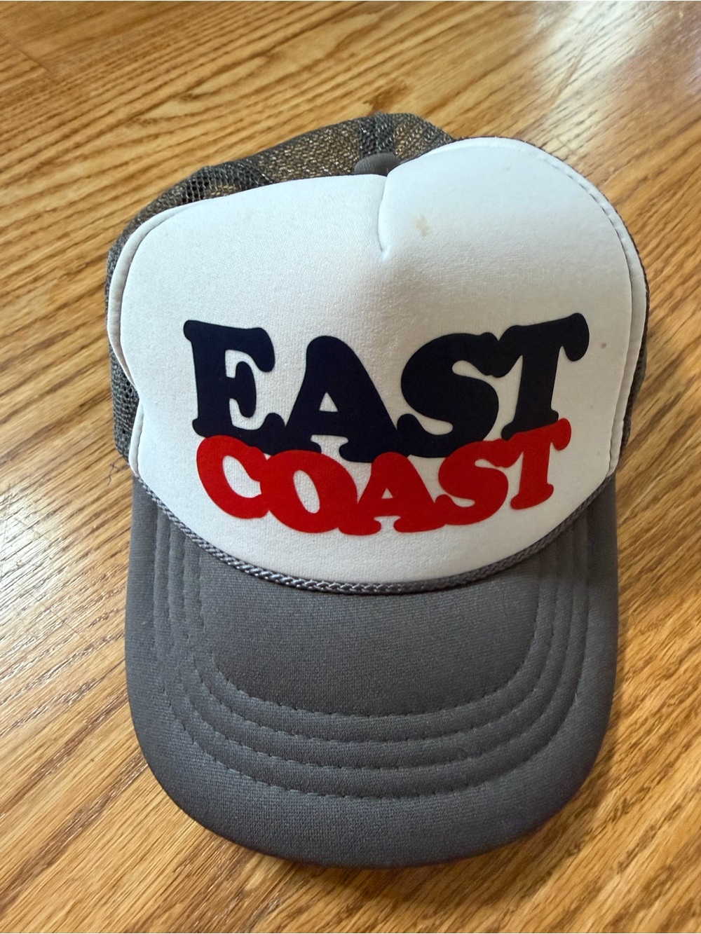 Kids 'East Coast' Trucker Hat - Gray, White, Navy & Red